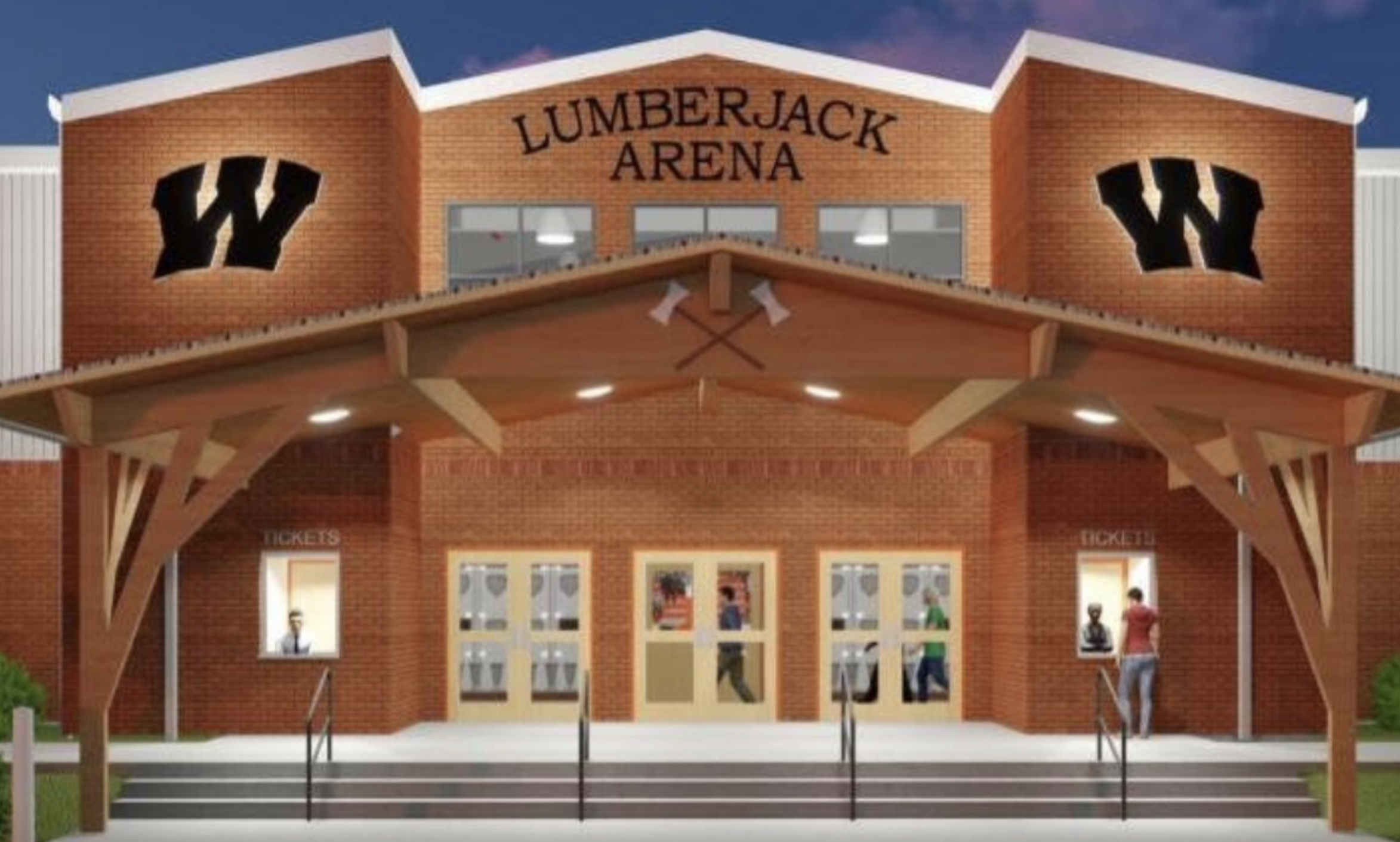 Construction approved to begin on new Lumberjack arena and elementary school