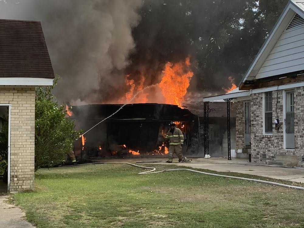 Warren Fire Department fights fire on Sturgis Street