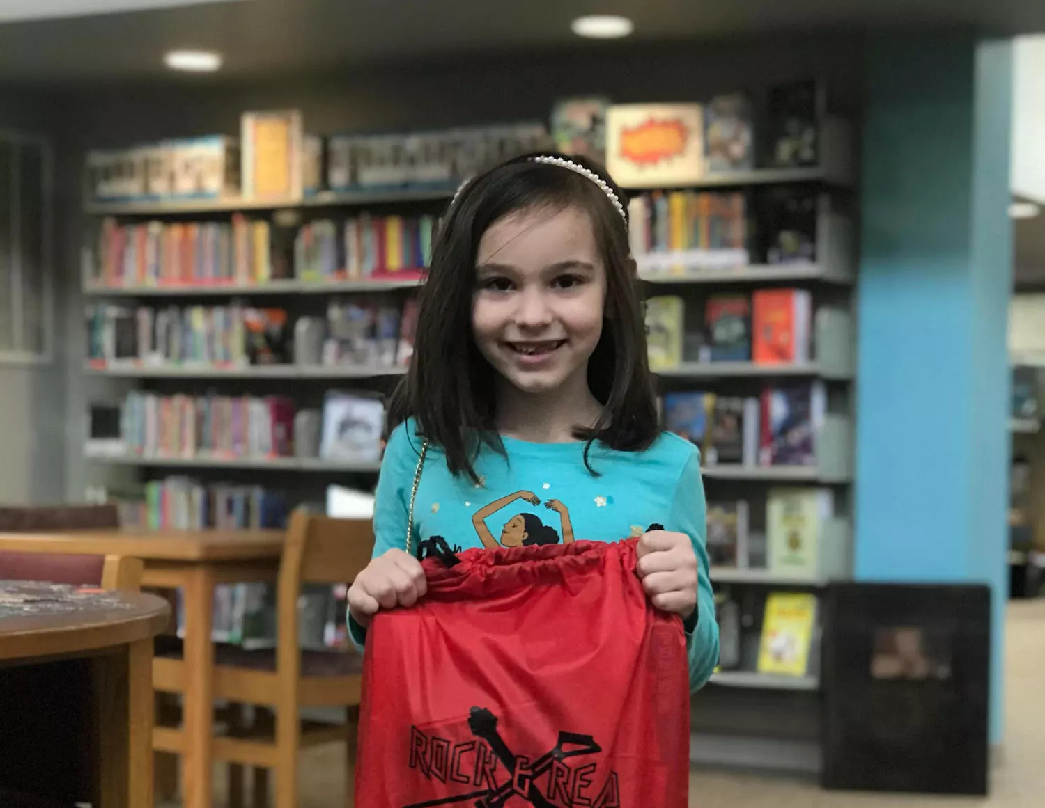 Cora Baker wins Warren Library Book Club for Kids October giveaway