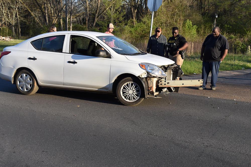 Two-vehicle accident sends one to hospital