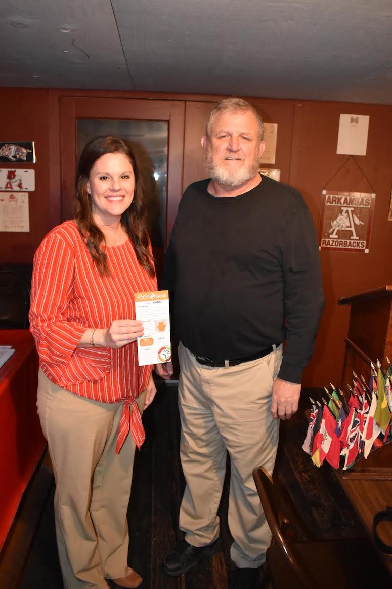 David King addresses Warren Lions Club on local Foodbank