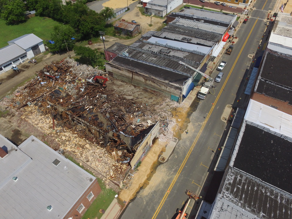 Old Bryant’s Furniture building demolished