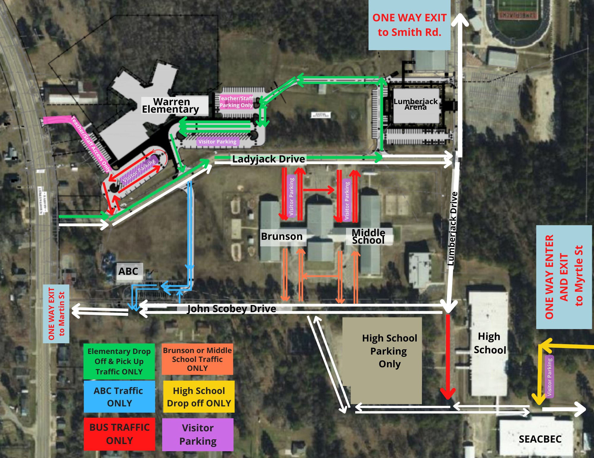 Warren School District Announces Traffic and Parking Procedures for 2024-25 School Year