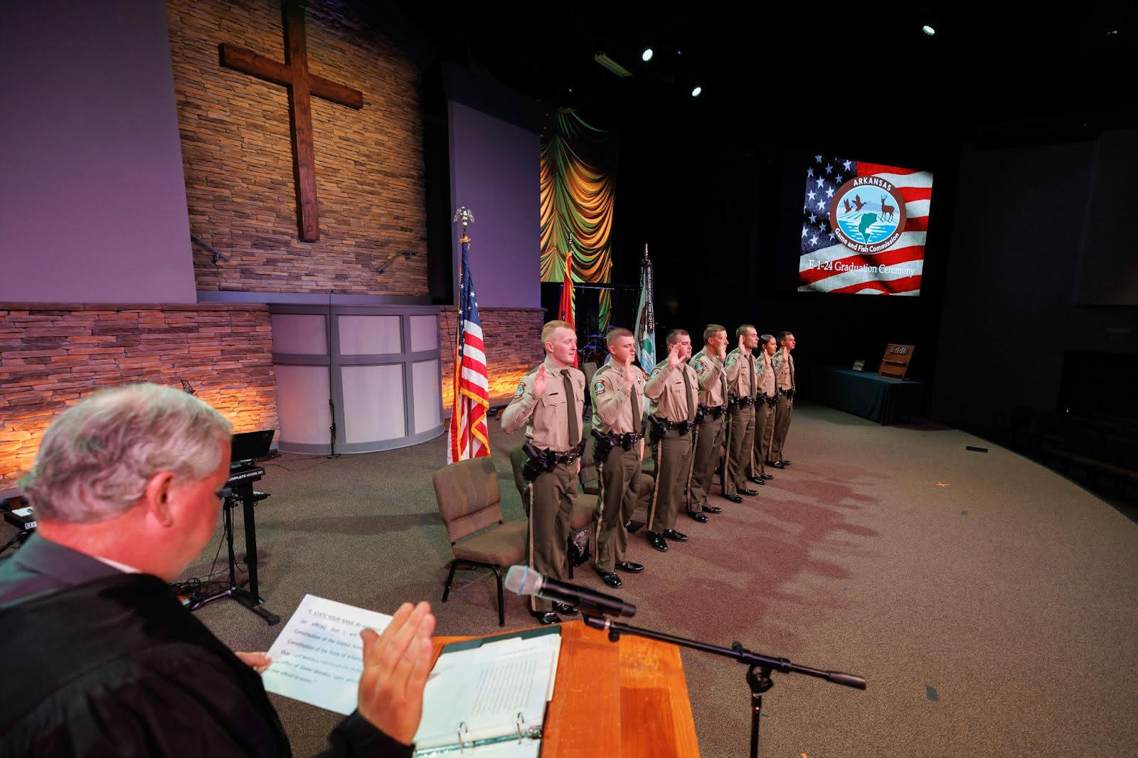 AGFC Adds Seven New Game Wardens in Graduation Ceremony