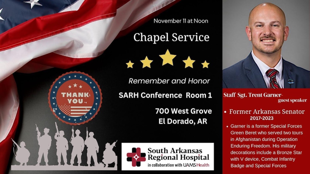 Former Green Beret Speaks on Veterans Day at Hospital Chapel