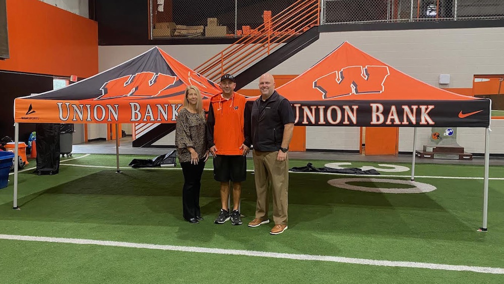 Union Bank Donates New Sideline Tents to Warren High School Athletics