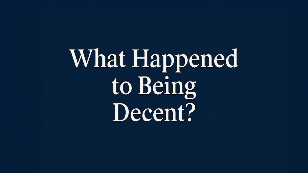 What Happened to Being Decent? A Small-Town Reflection on Social Media