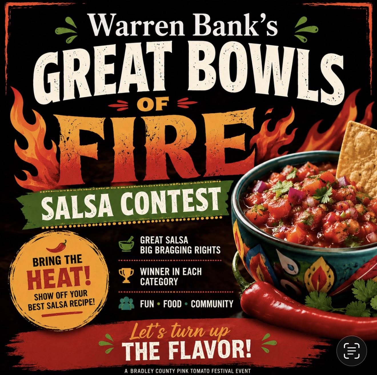 Great Bowls of Fire Salsa Contest at the Pink Tomato Festival