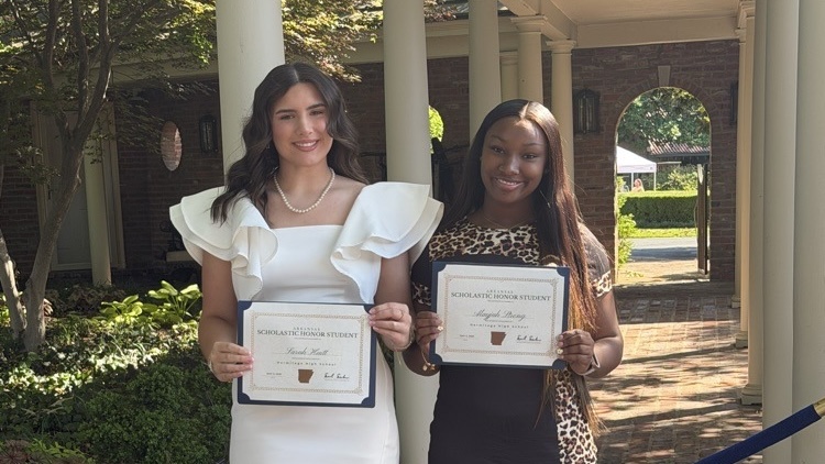 Strong, Huitt recognized at Governor’s Mansion for Scholastic Honors Day