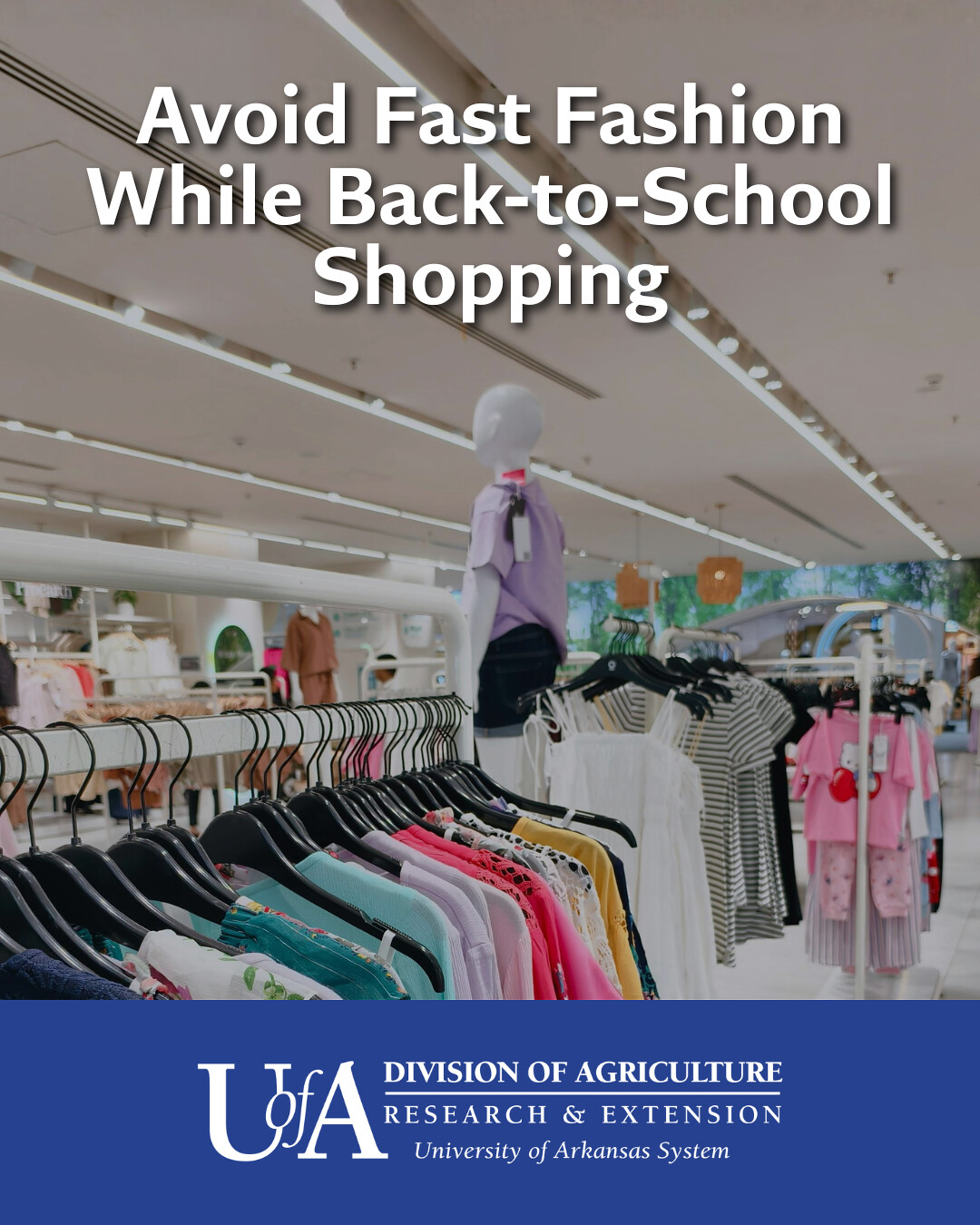 How to avoid fast fashion when back-to-school shopping this summer