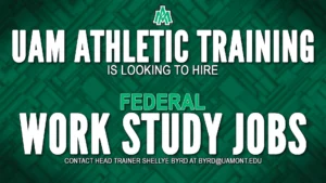 UAM Athletics Training Looking to Hire Federal Work Study Jobs