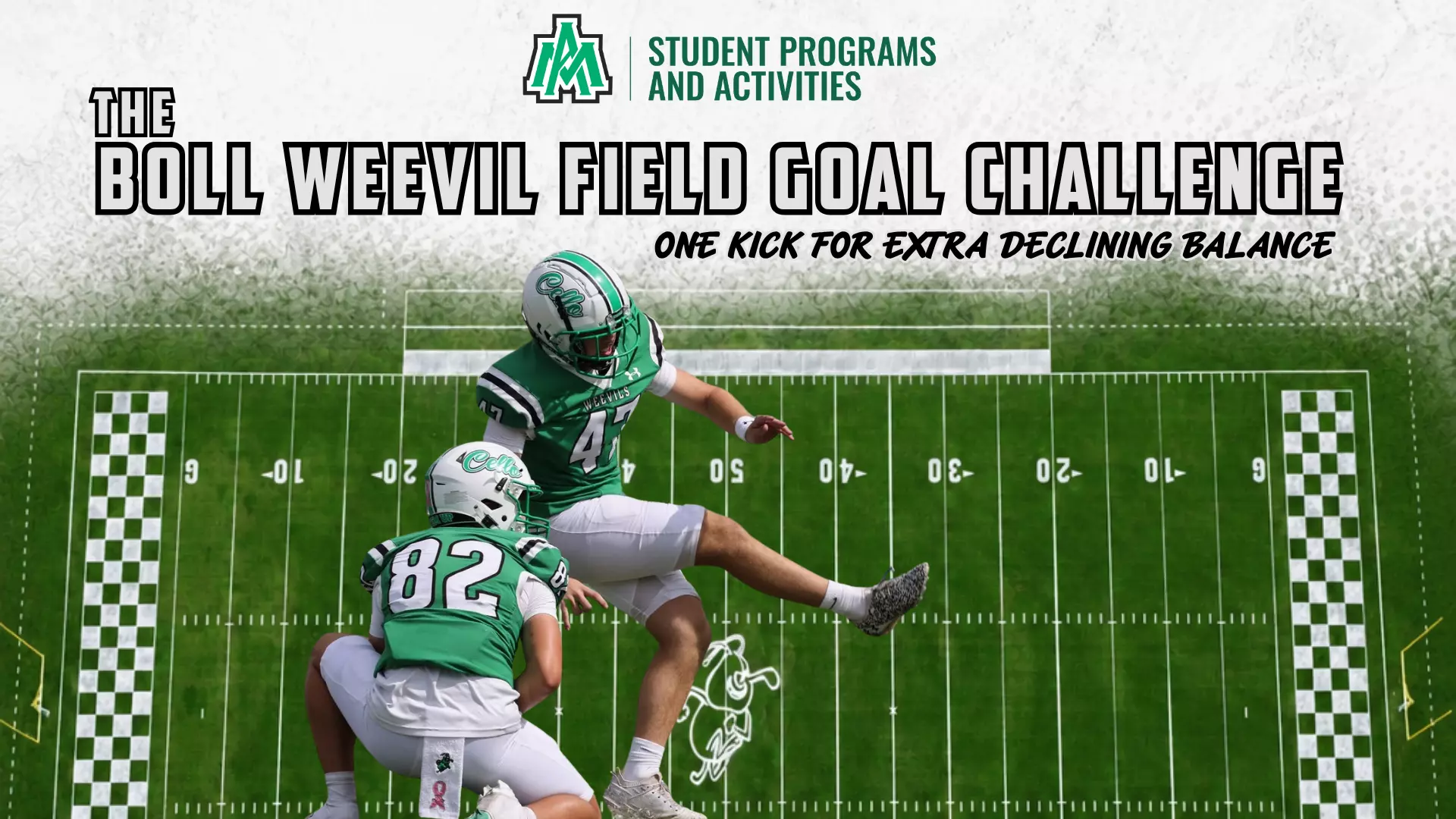 UAM Athletics and Student Engagement Partner for Field Goal Challenge