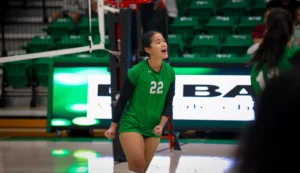 Volleyball Drops Tuesday Meeting with the Reddies, 3-1